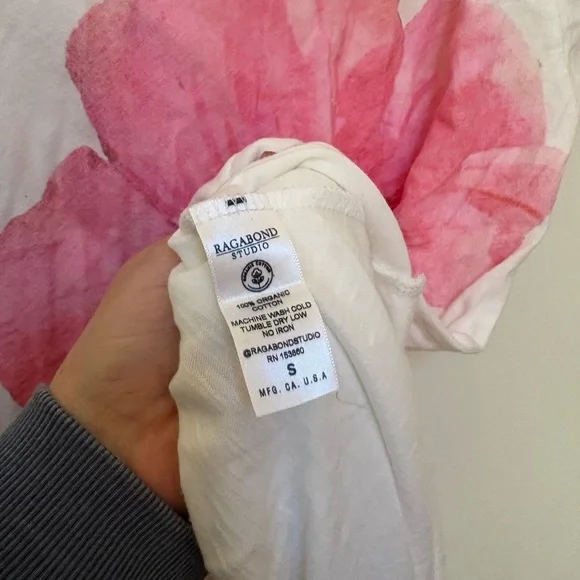 NWOT Free People Ragabond Hibiscus Maxi Tee Size Small - Picture 14 of 16